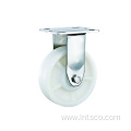 Heavy Duty Stainless Steel White PP Rigid Casters